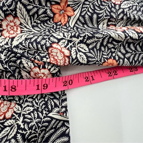 Ann Mashburn floral puff sleeve poplin blouse top sz S - Picture 5 of 6